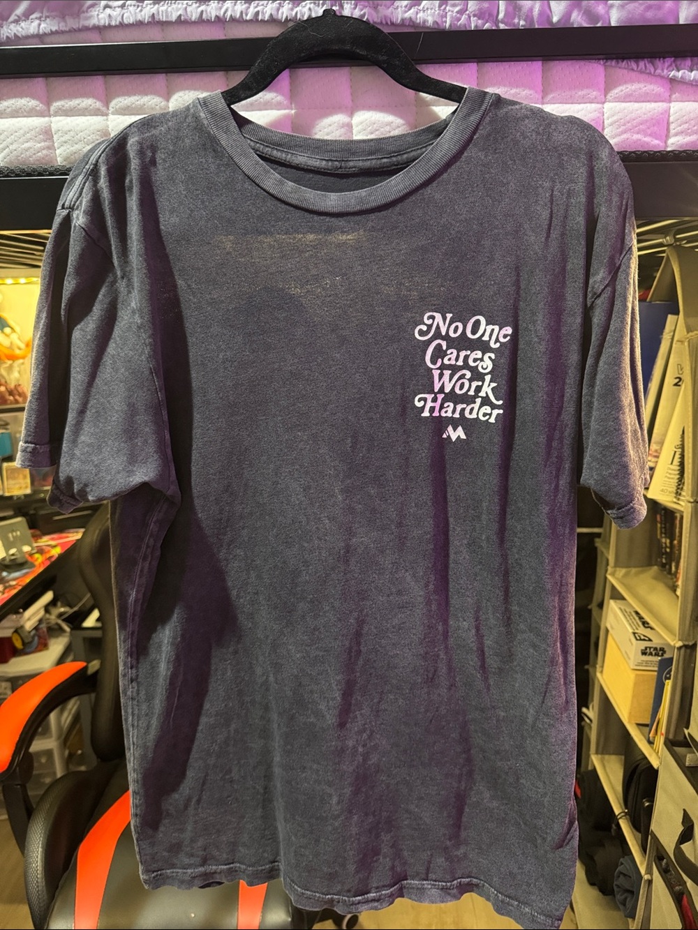 No One Cares Work Harder Kids' Short-Sleeve Tee - Black